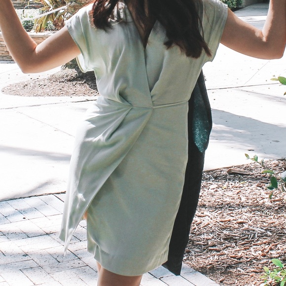& Other Stories Mint Green Wrap Dress Size 0 - WORN ONCE - Picture 5 of 11